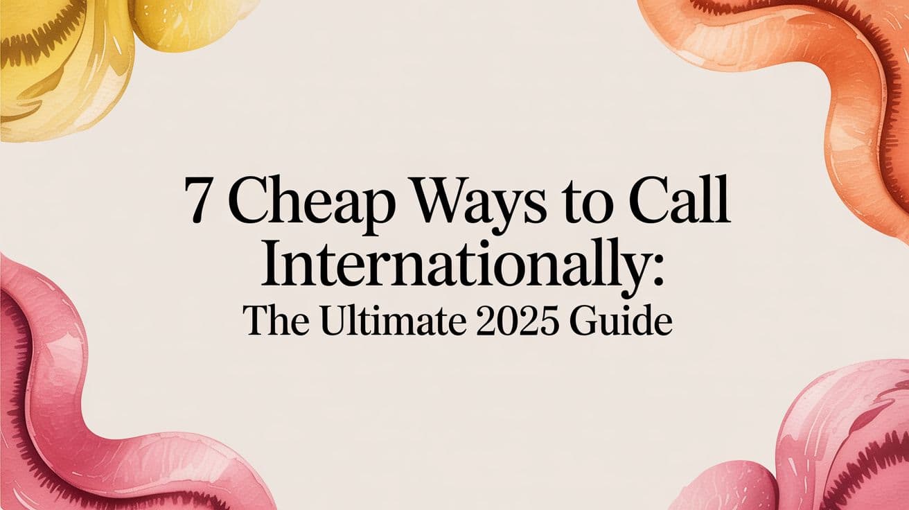 7 Cheap Ways To Call Internationally: The Ultimate 2025 Guide