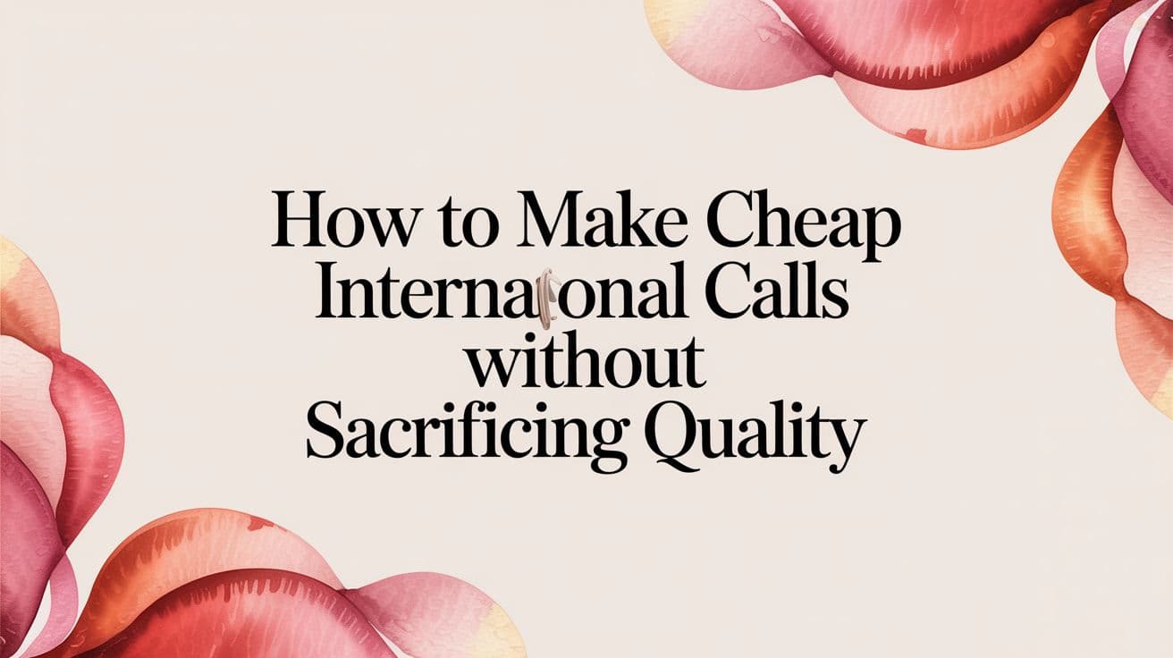 How to Make Cheap International Calls Without Sacrificing Quality