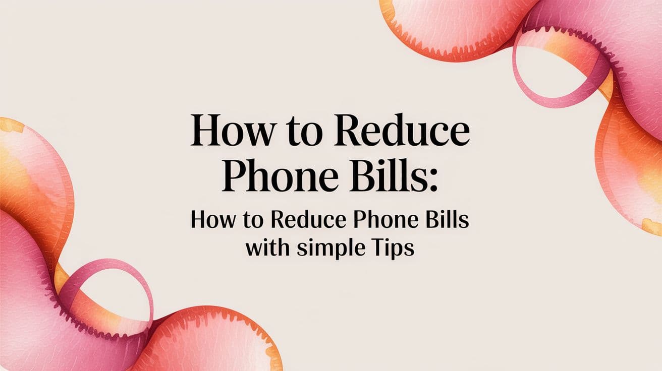 How to Reduce Phone Bills: how to reduce phone bills with simple tips