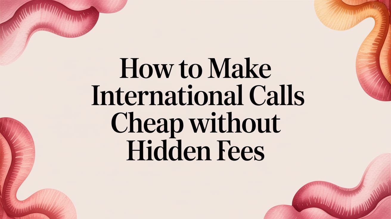 How to Make International Calls Cheap Without Hidden Fees