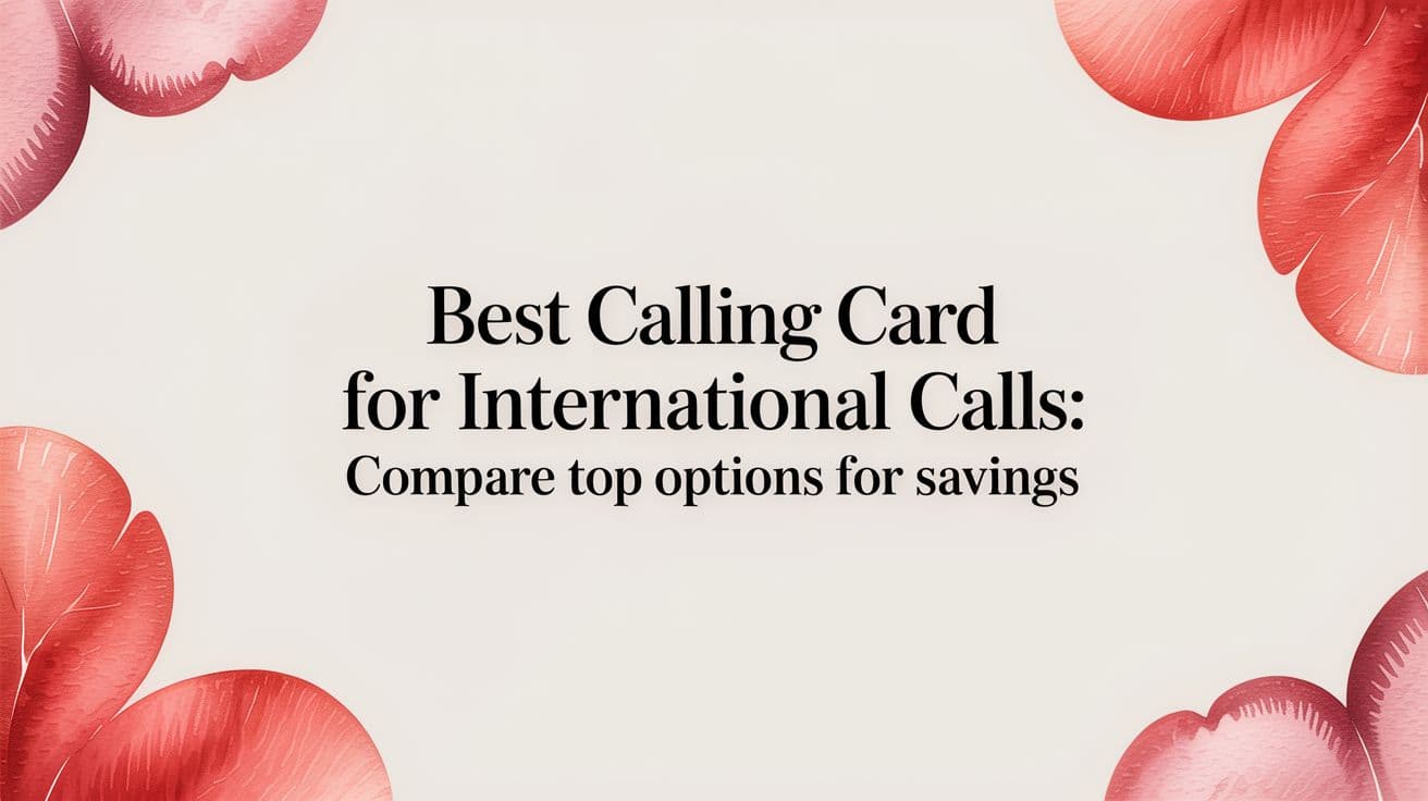 Best calling card for international calls: Compare top options for savings