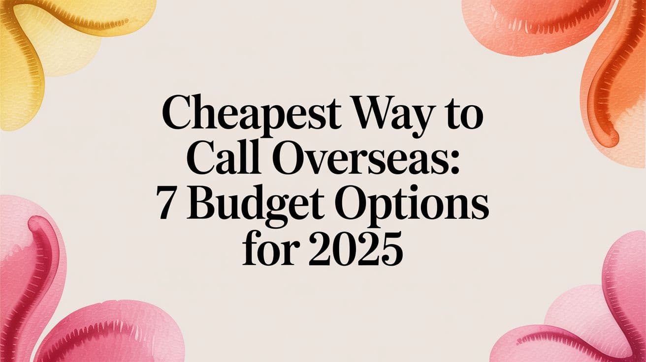 Cheapest Way to Call Overseas: 7 Budget Options for 2025