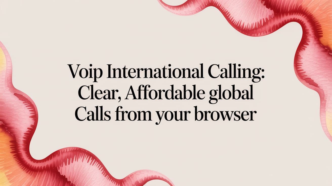 Voip International Calling: Clear, Affordable Global Calls from Your Browser